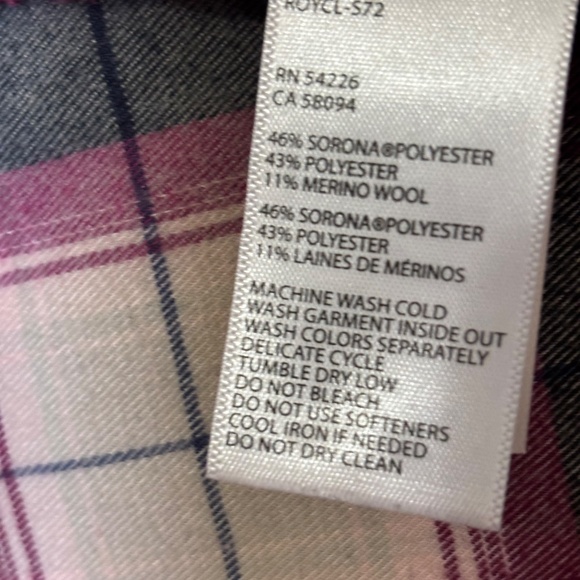 Royal Robbins Women's Plaid Button Down Shirt - Pink and Black - Picture 10 of 10